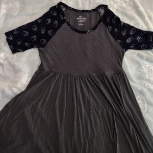 Torrid Skull sleeves - Skater Dress